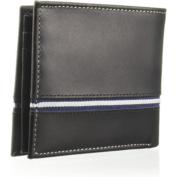 Nautica Men's Bifold Leather Wallet Brown RFID Blocking ID Window Card Slots - Picture 2 of 7